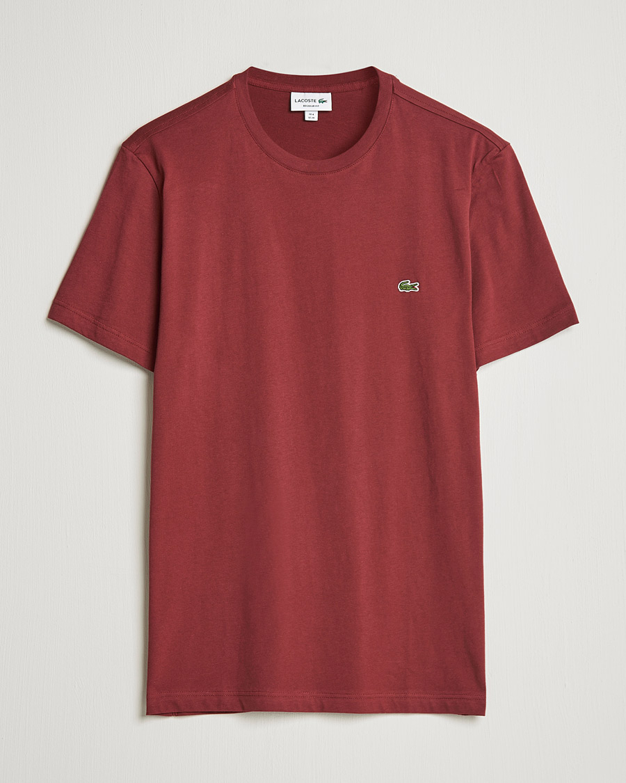 Lacoste Crew Neck Tee Cranberry at CareOfCarl