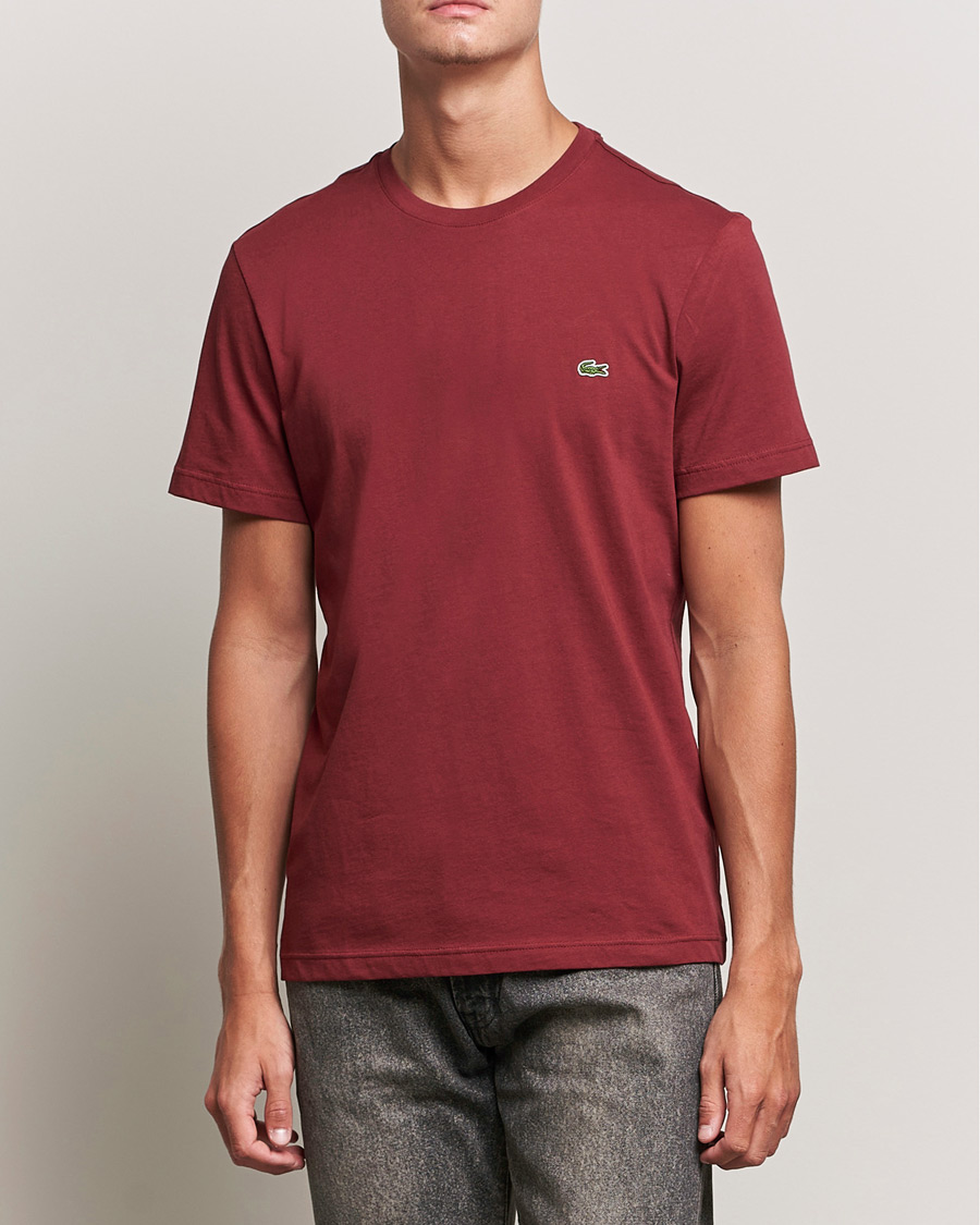 Tee shirt lacoste online rouge