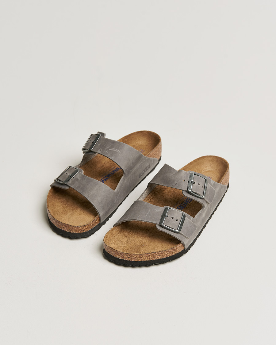 Birkenstock arizona iron soft hot sale footbed