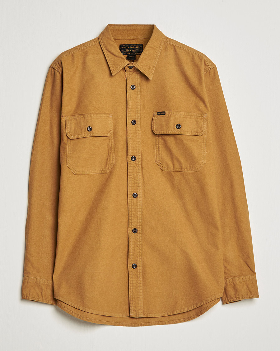 Filson Field Flannel Shirt Nubuck Tan at CareOfCarl.com