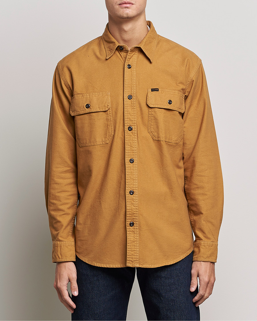 Filson Field Flannel Shirt Nubuck Tan at CareOfCarl.com