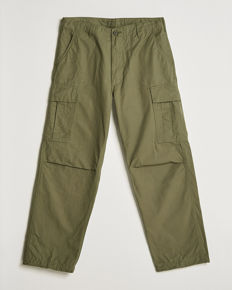 orSlow Vintage Fit 6 Pocket Cargo Pants Army Green at CareOfCarl.com