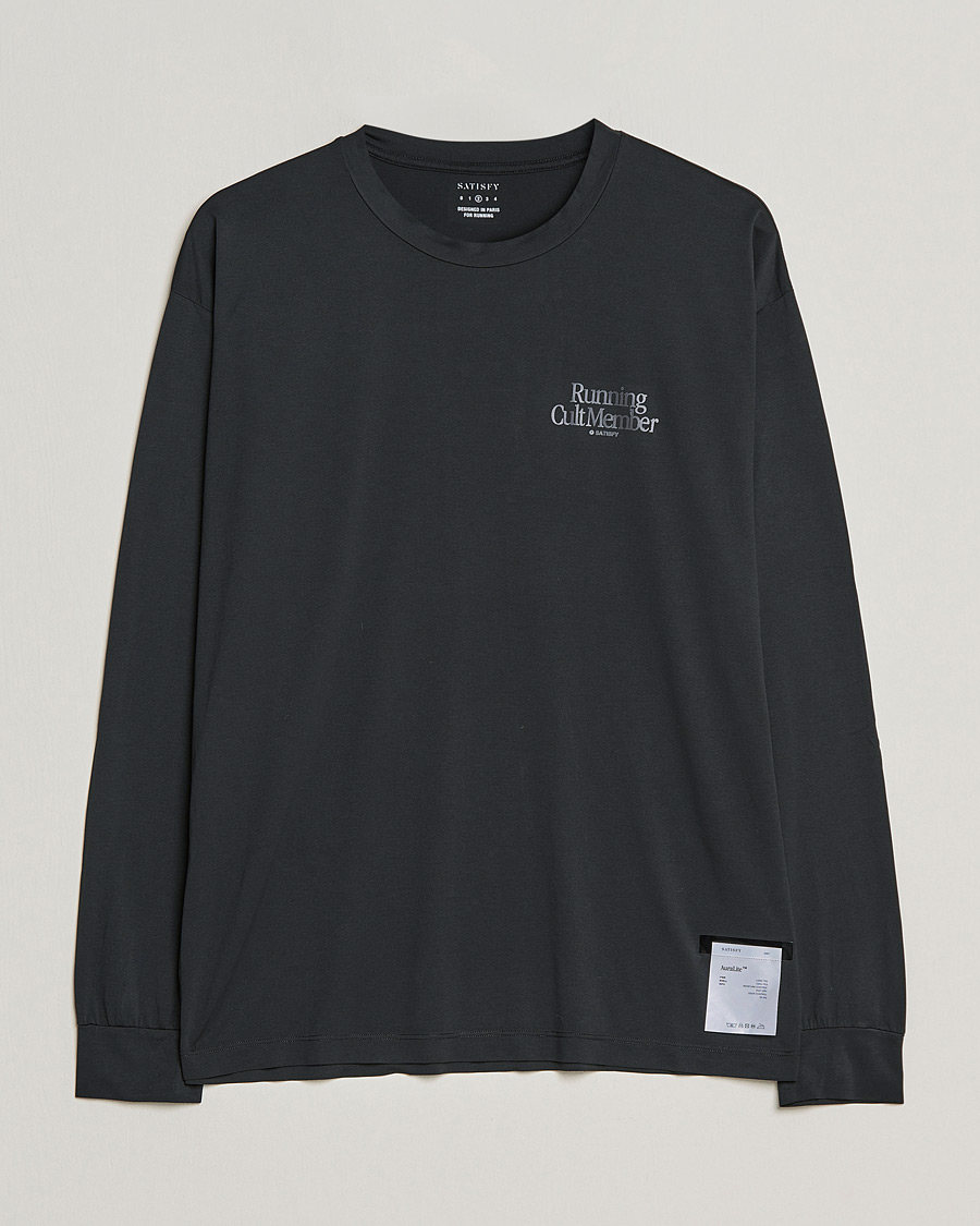 Satisfy AuraLite Long Sleeve T-Shirt Black at CareOfCarl.com