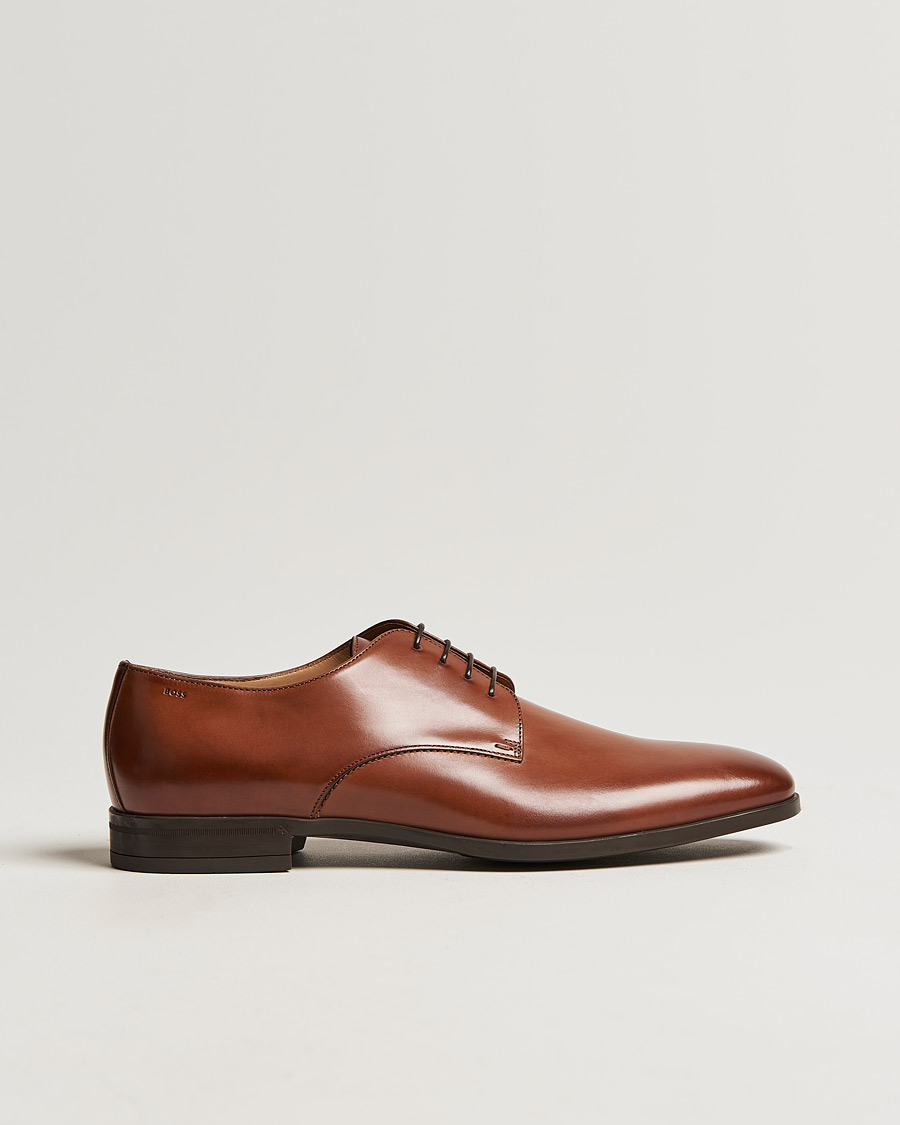 Kensington Leather Derbys Medium Brown at CareOfCarl