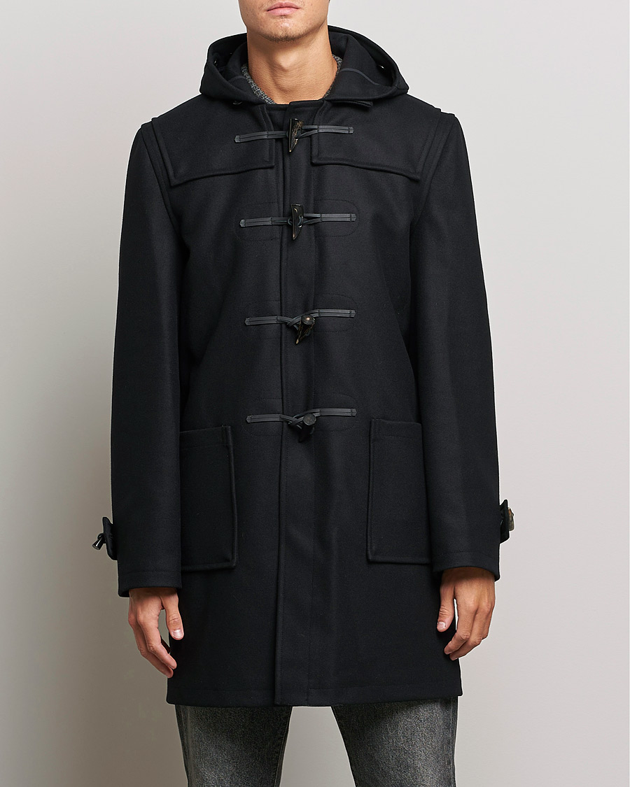 Black cheap duffle coat