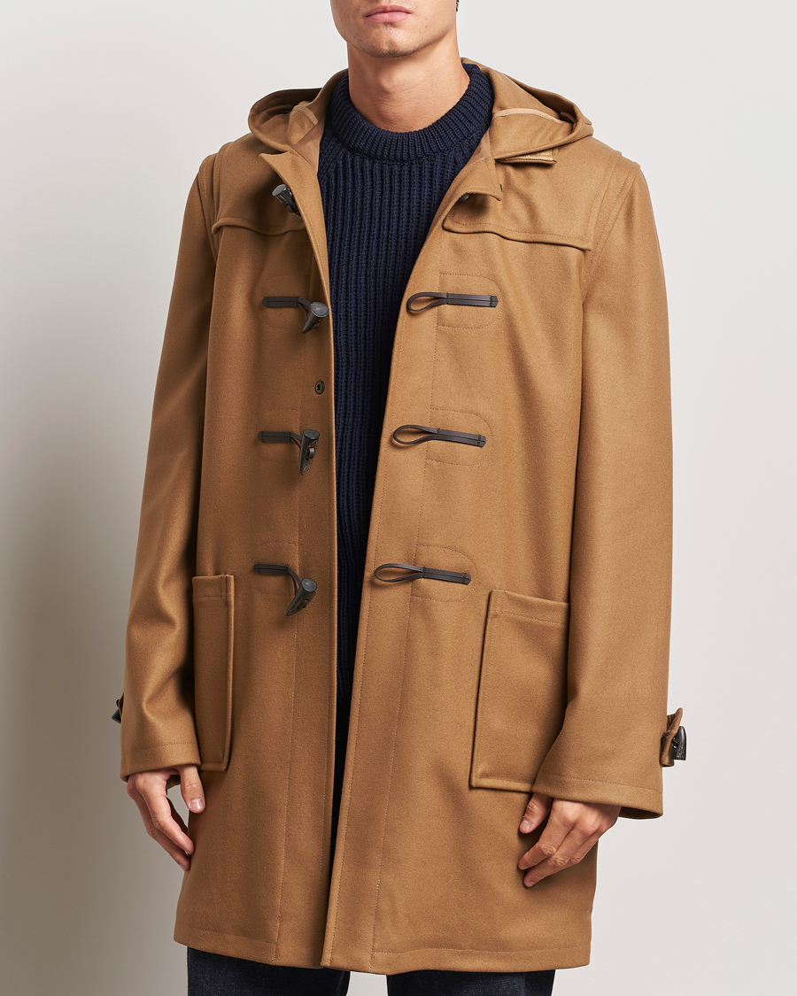 Men | Coats & Jackets | Gloverall | Cashmere Blend Duffle Coat Camel