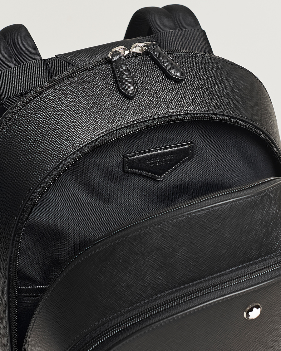 Black backpack shop with compartments