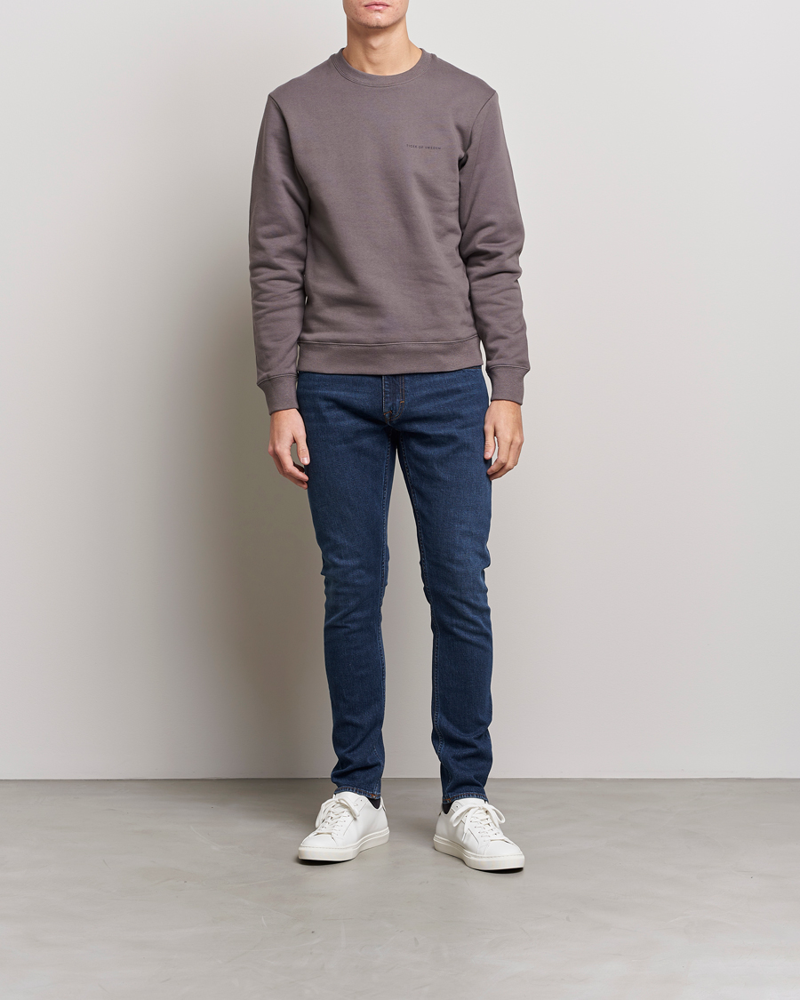 Tiger of Sweden Emerson Cotton Sweatshirt Ash Grey at CareOfCarl