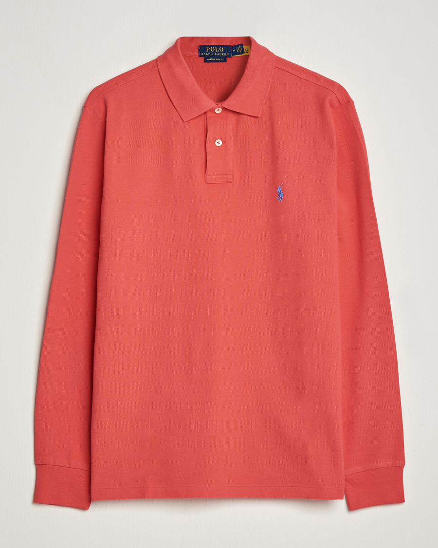 Red long sleeve discount ralph lauren polo