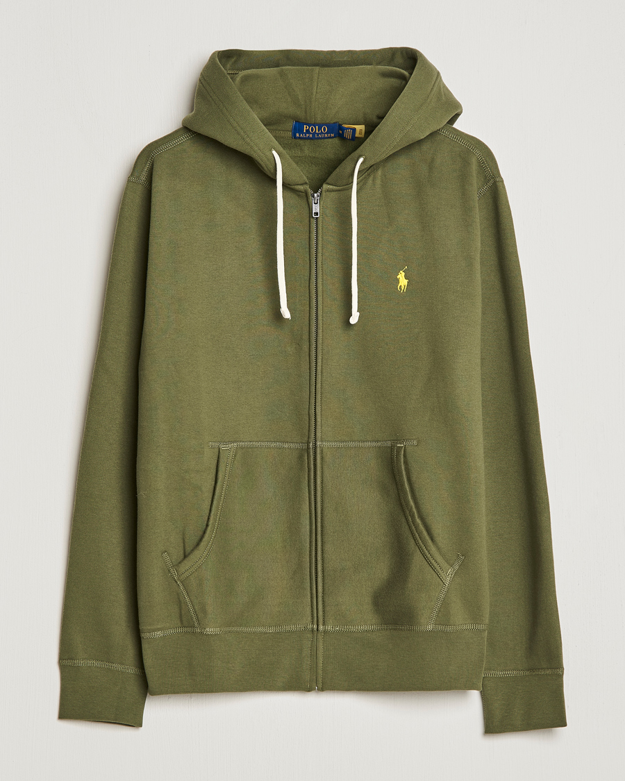 Polo Ralph Lauren Fleece Full-Zip Hoodie Dark Sage at CareOfCarl.com