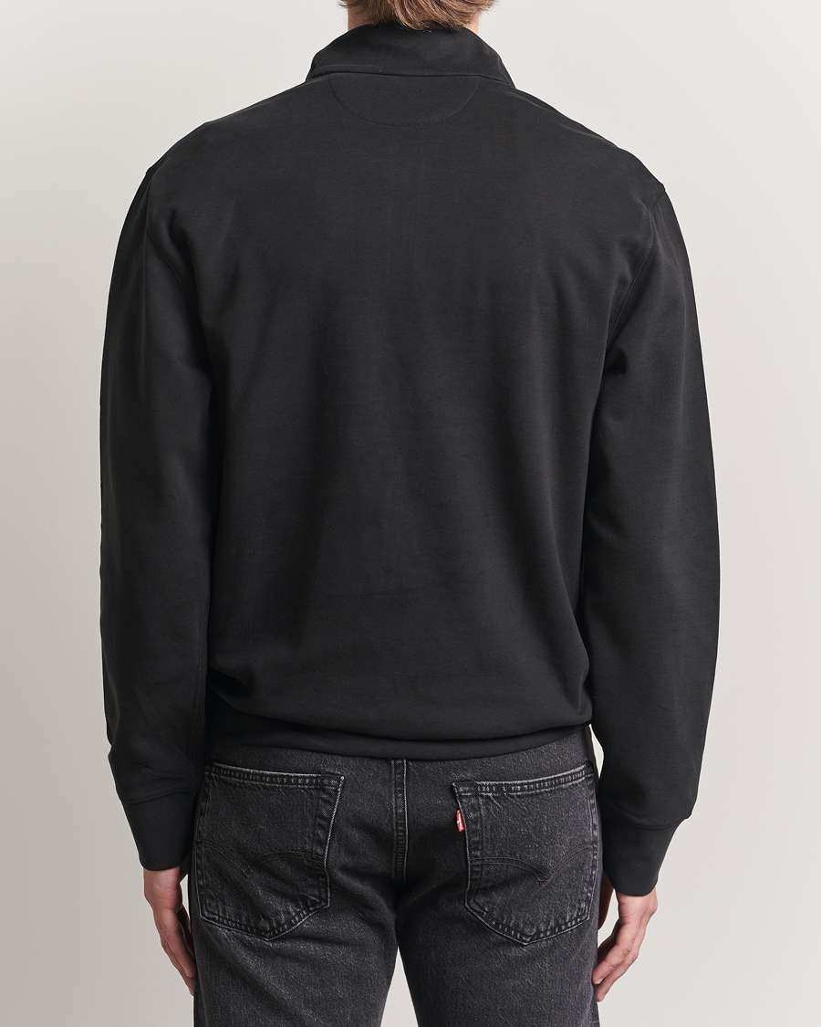 Men | Sweaters & Knitwear | Polo Ralph Lauren | Double Knit Half-Zip Sweater Polo Black