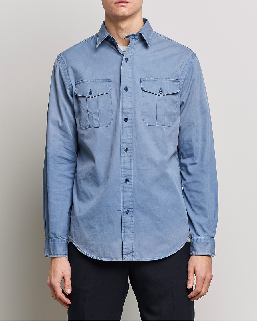 Polo Ralph Lauren Unlined Denim Shirt Jacket Blue at CareOfCarl.com