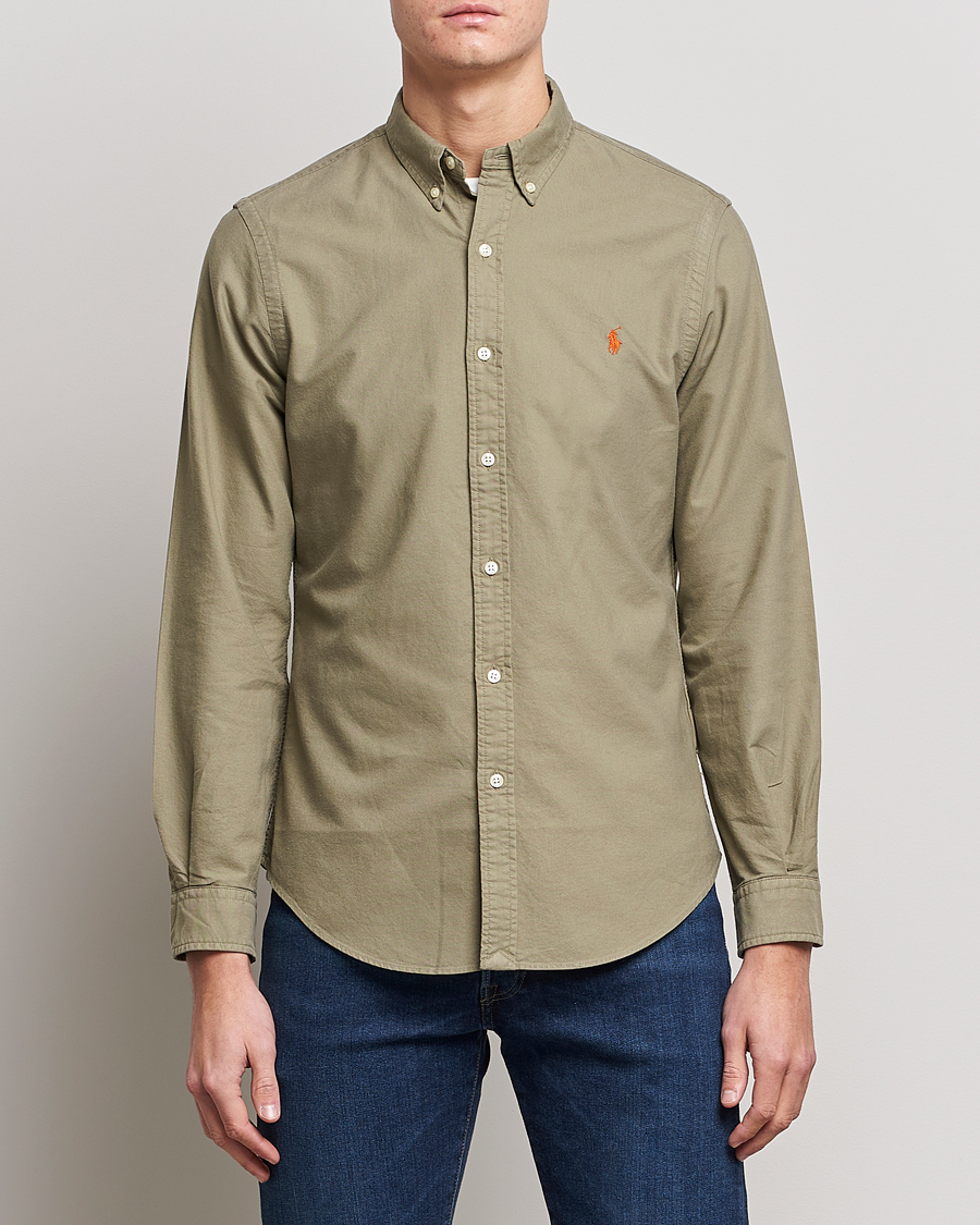 Men |  | Polo Ralph Lauren | Slim Fit Oxford Shirt Sage Green