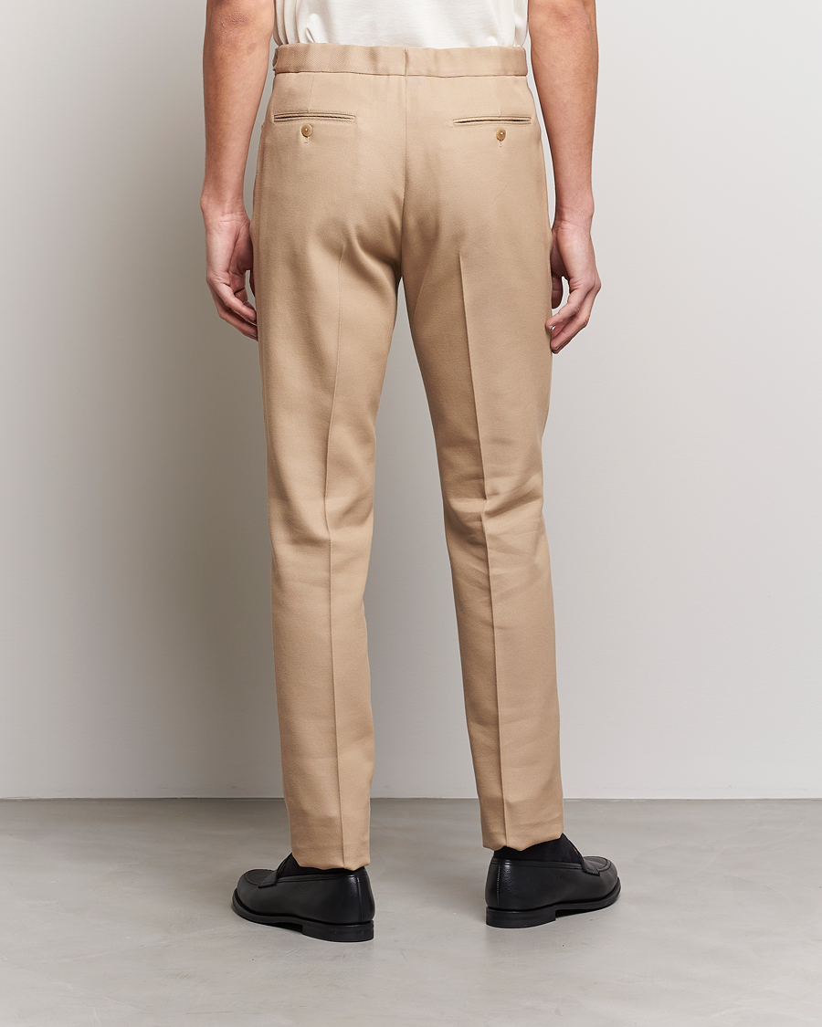 Olive Stretch Waist Cavalry Twill Trousers
