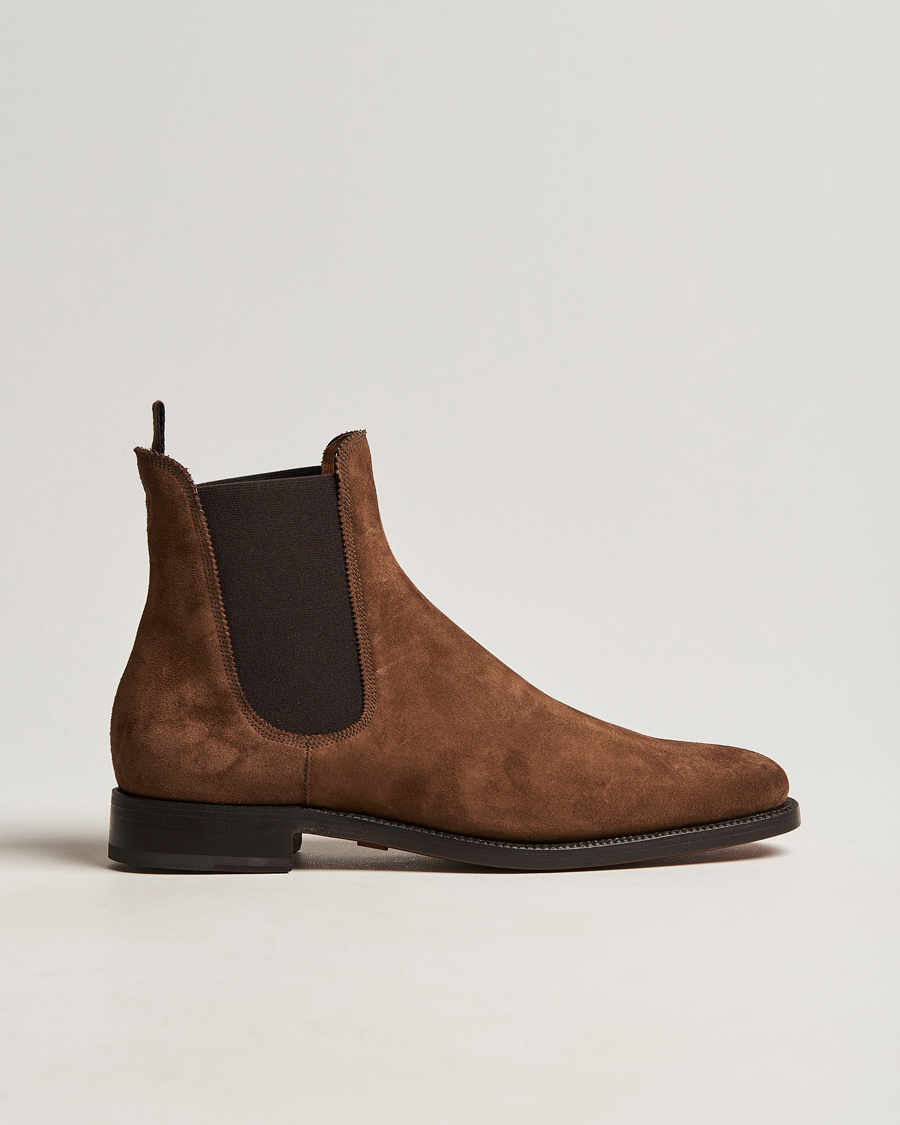 Chestnut suede chelsea store boots