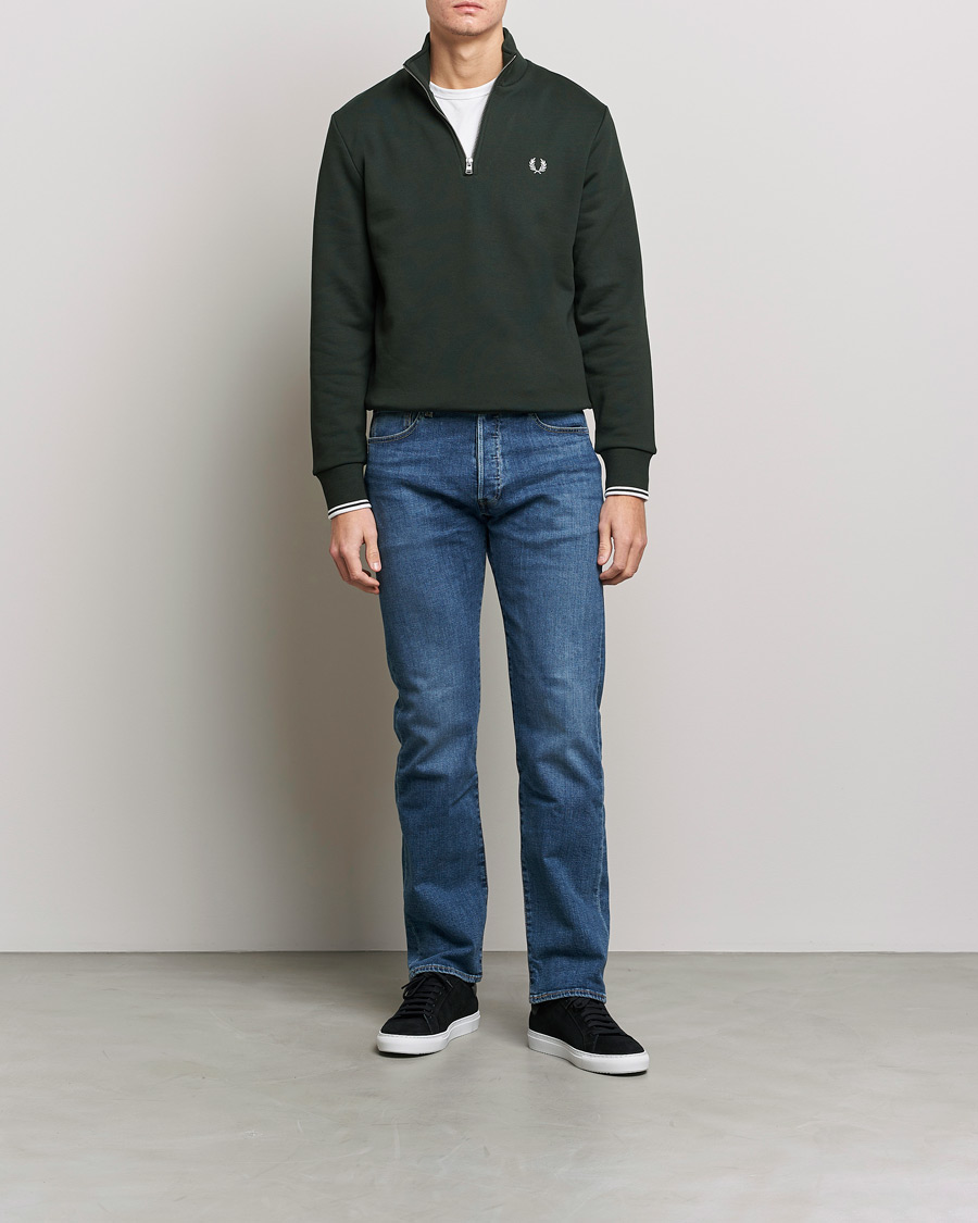 Fred perry discount half zip sweatshirt