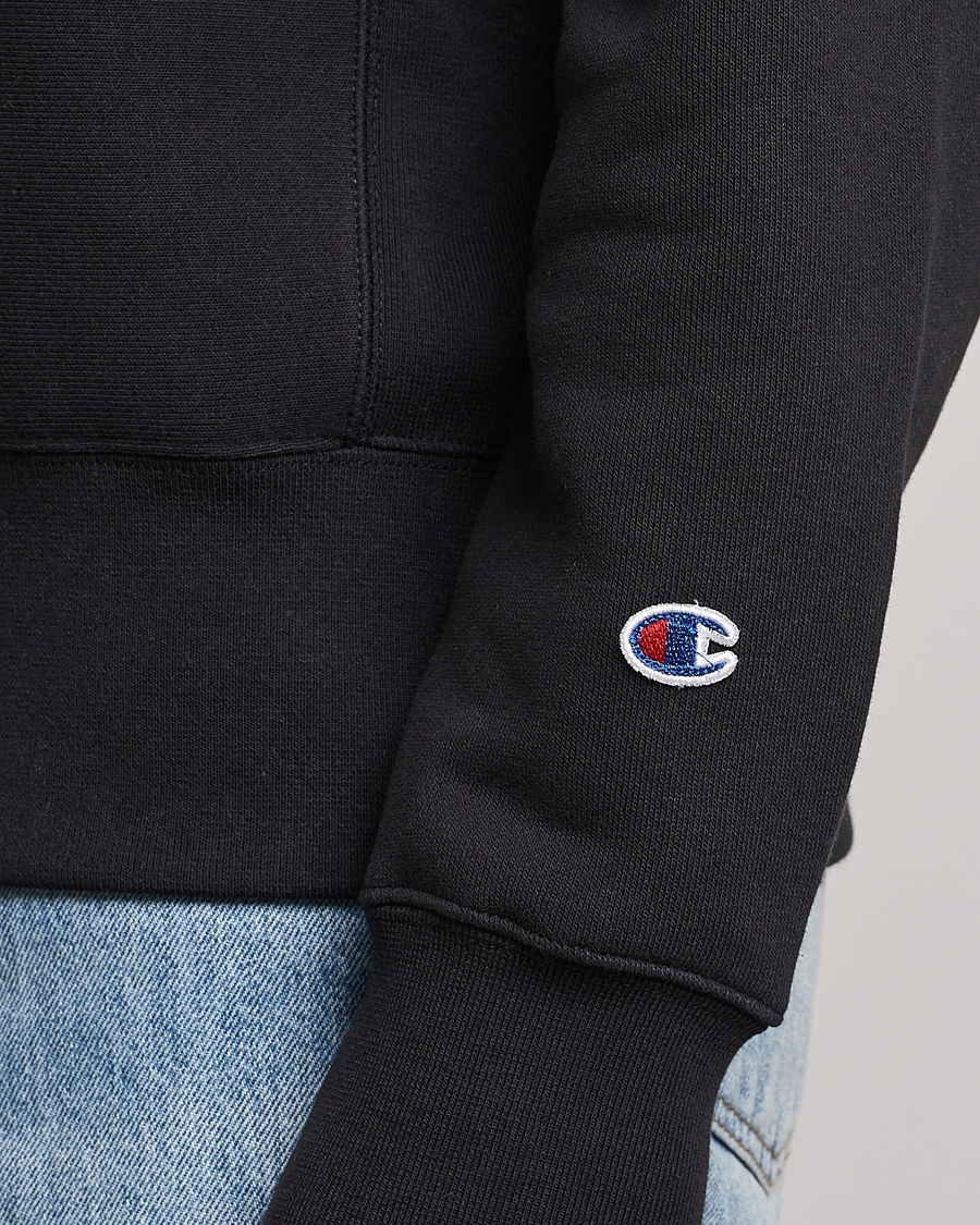 Champion Reverse Weave Soft Fleece Sweatshirt Black at CareOfCarl.com