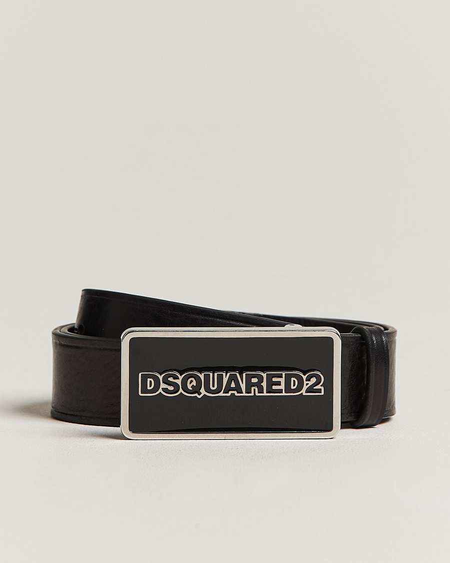 Dsquared2 Logo Plated Belt Black at CareOfCarl.com