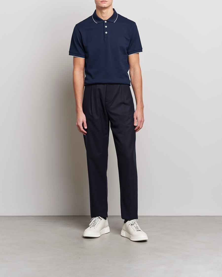 Navy blue 2024 polo black pants