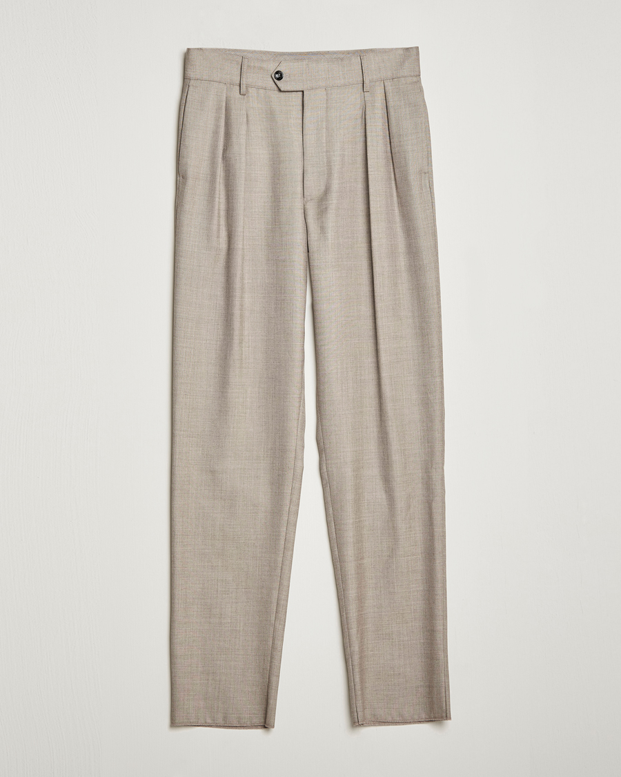 Emporio Armani Drawstringwaist Straightleg Trousers in Grey  Lyst UK