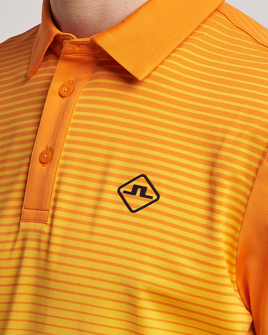 J.Lindeberg Lowell Faded Slim Fit Polo Russet Orange at CareOfCarl.com