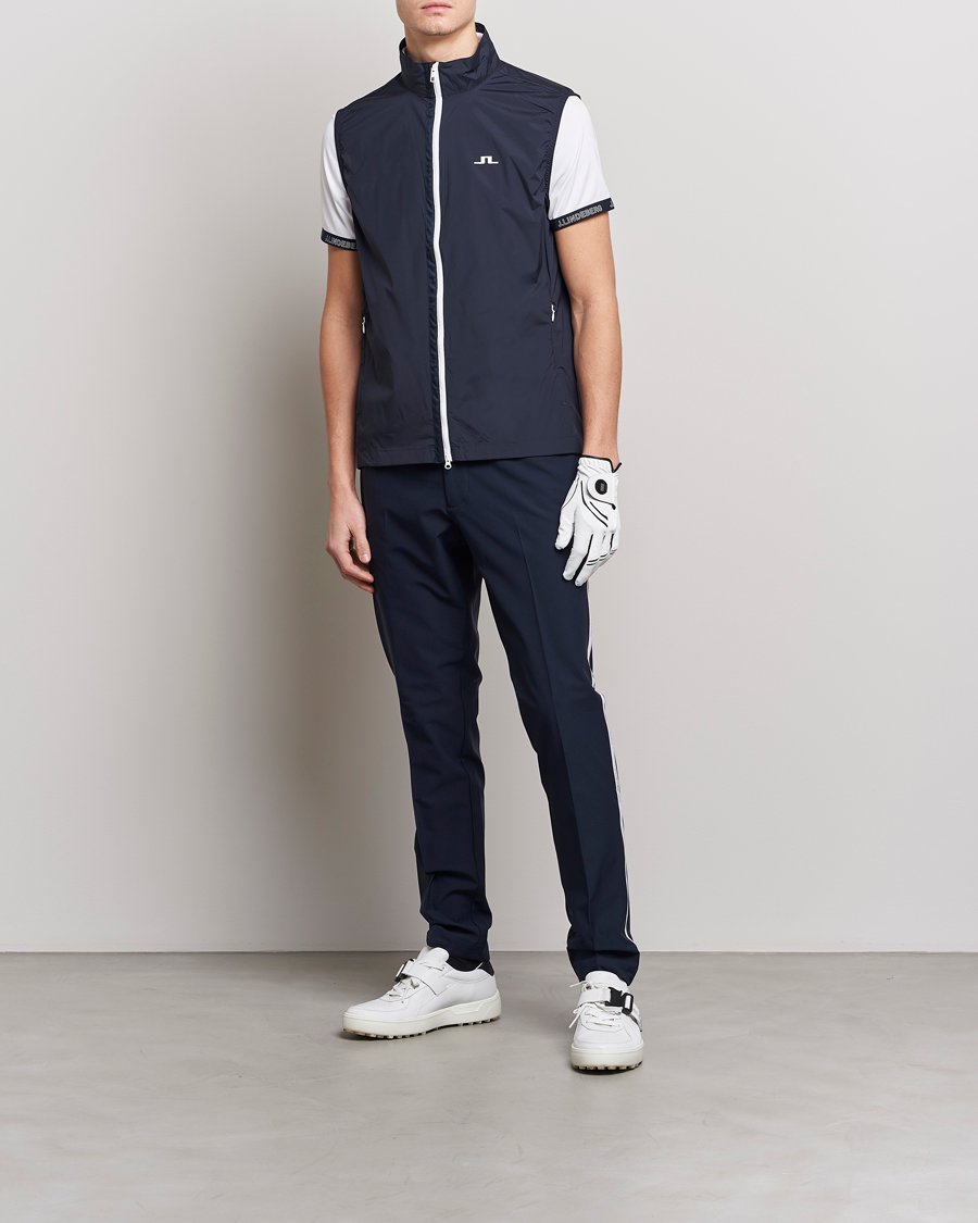 J.Lindeberg Ash Light Packable Vest Navy at CareOfCarl