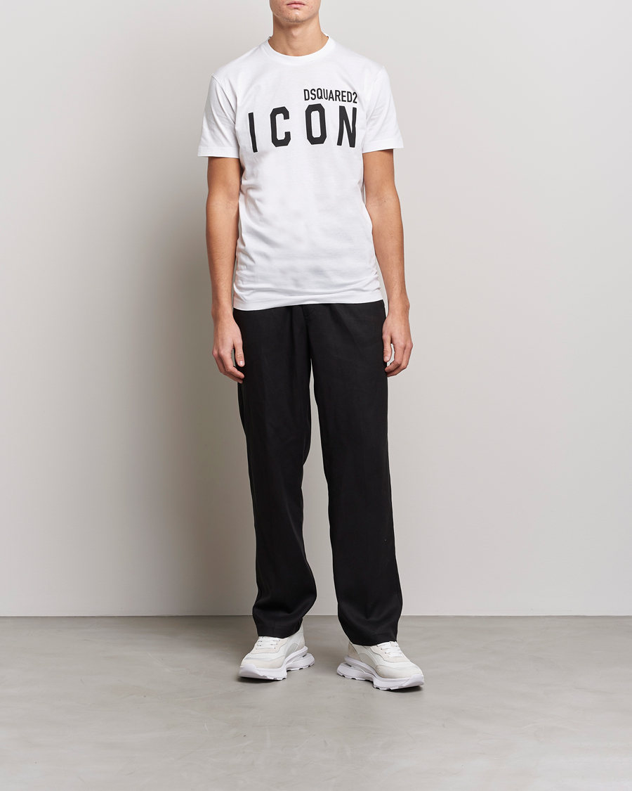 Dsquared2 Icon Logo Tee White at CareOfCarl.com