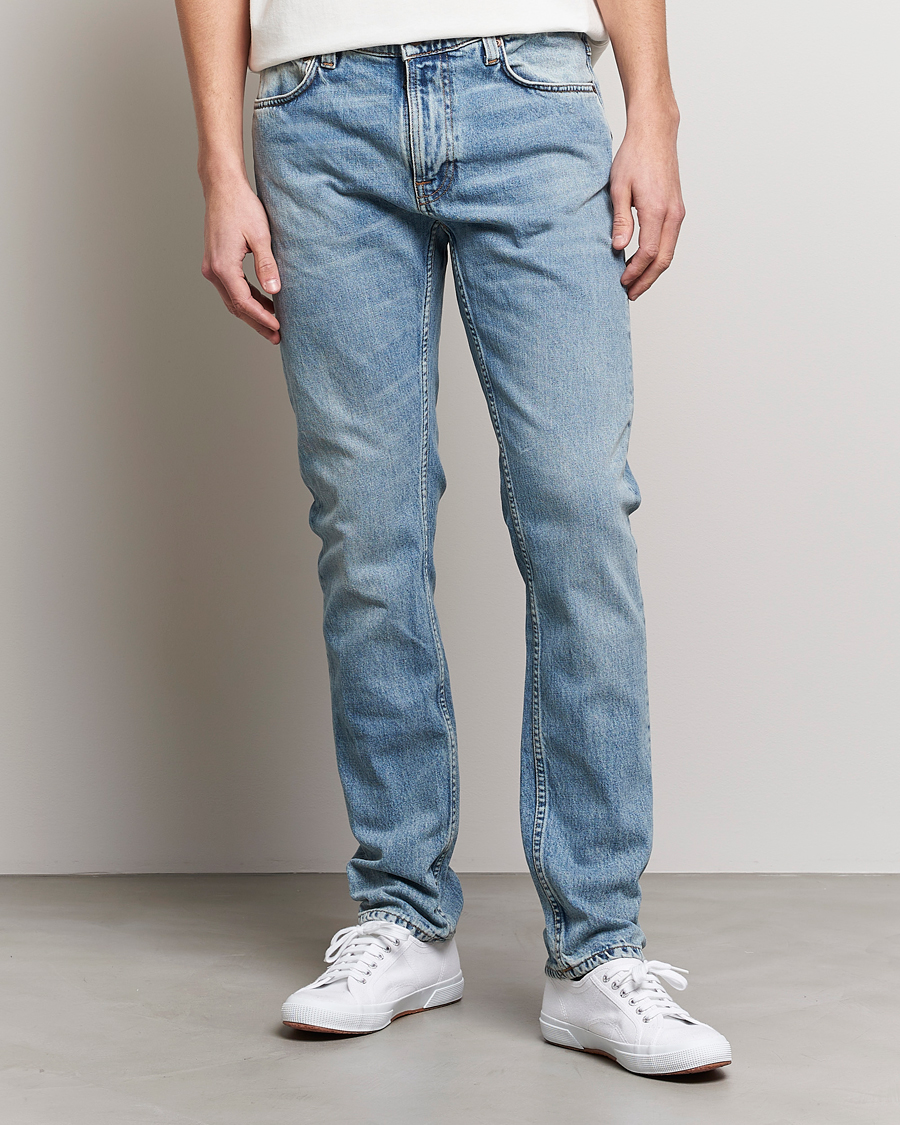 Nudie Jeans Lean Dean Jeans Cloud Blue at CareOfCarl.com