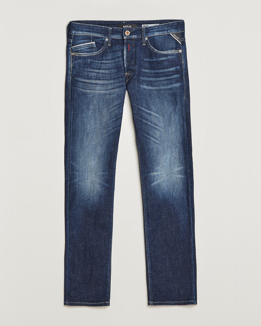 Replay Waitom Stretch Jeans Dark Blue at CareOfCarl.com