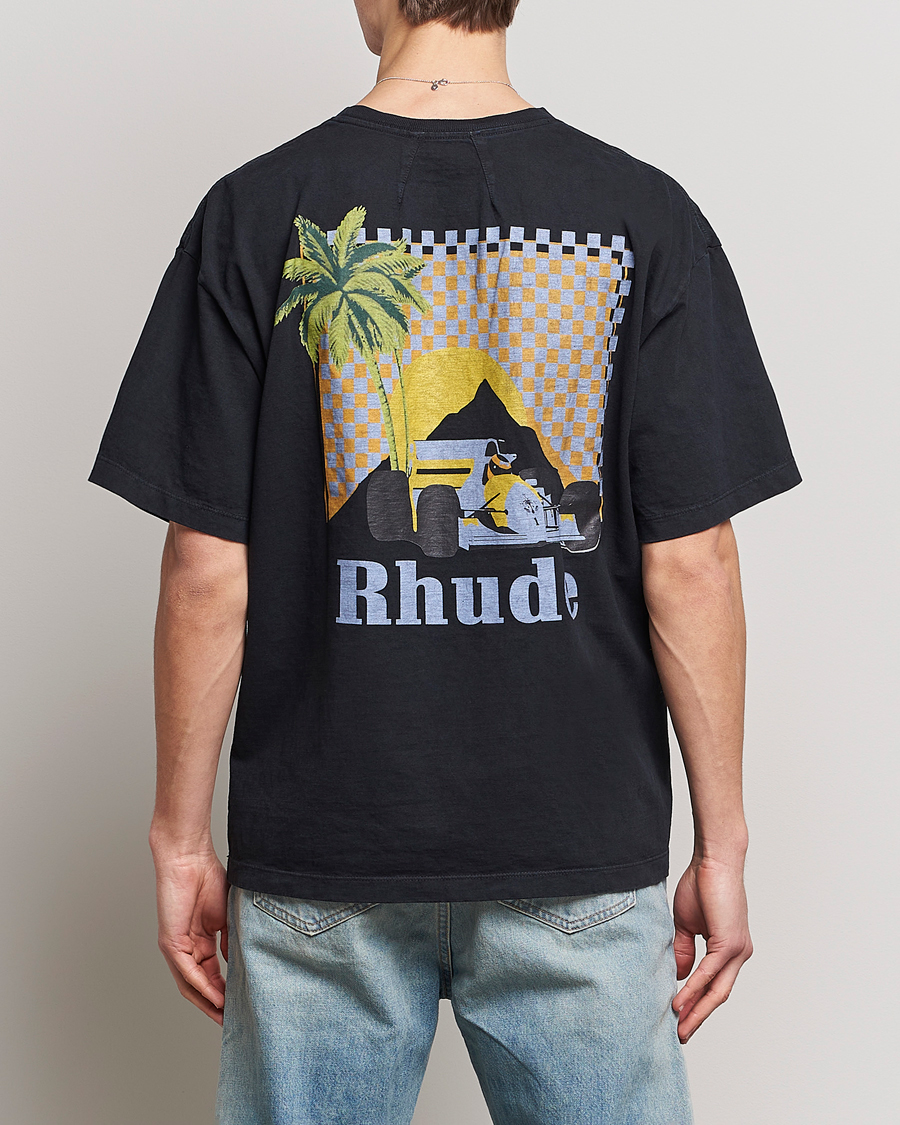 Rhude Moonlight Tropics T-Shirt Black at CareOfCarl.com