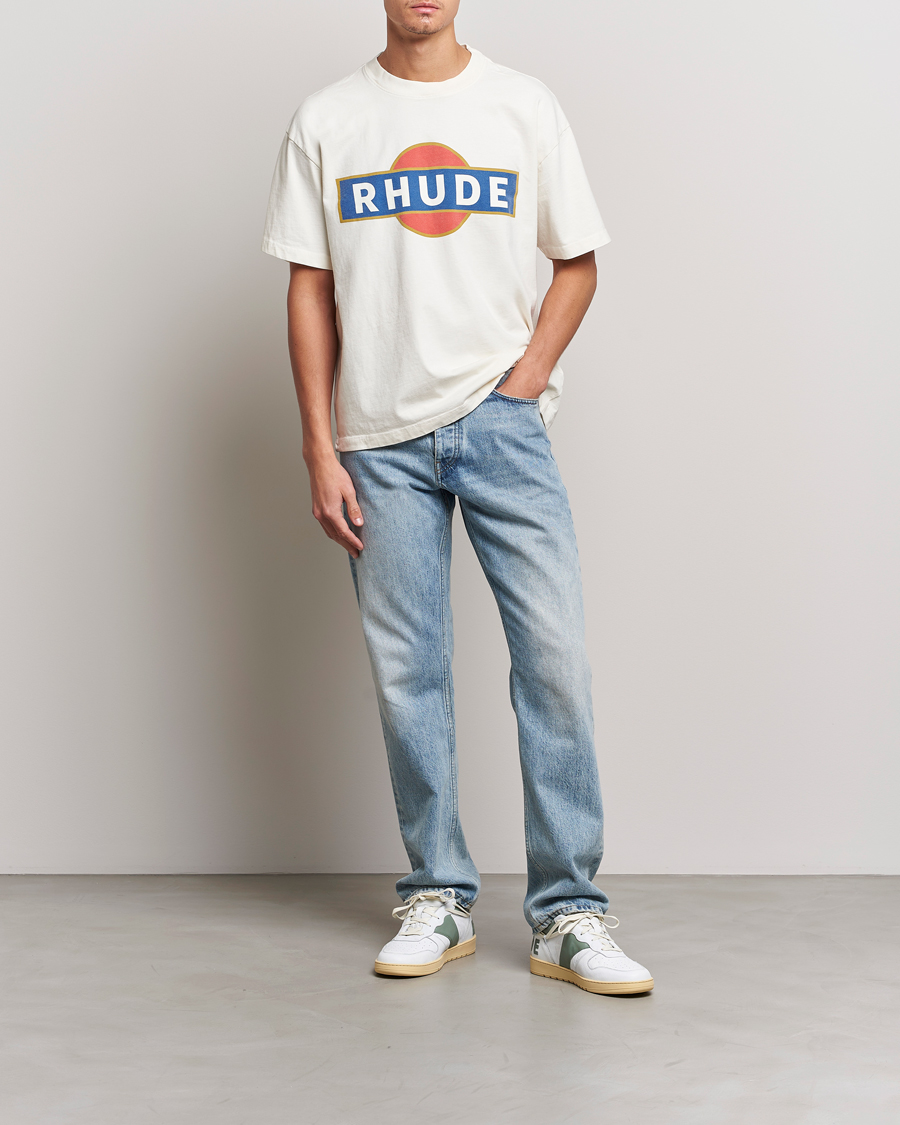 Rhude Vintage Racer T-Shirt White at CareOfCarl.com