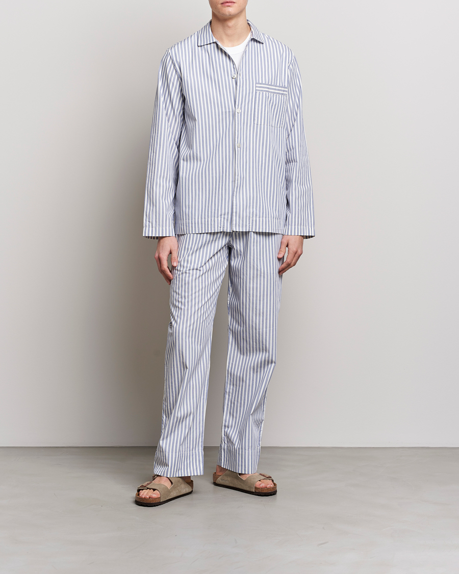 Tekla Poplin Pyjama Pants Skagen Stripes at CareOfCarl