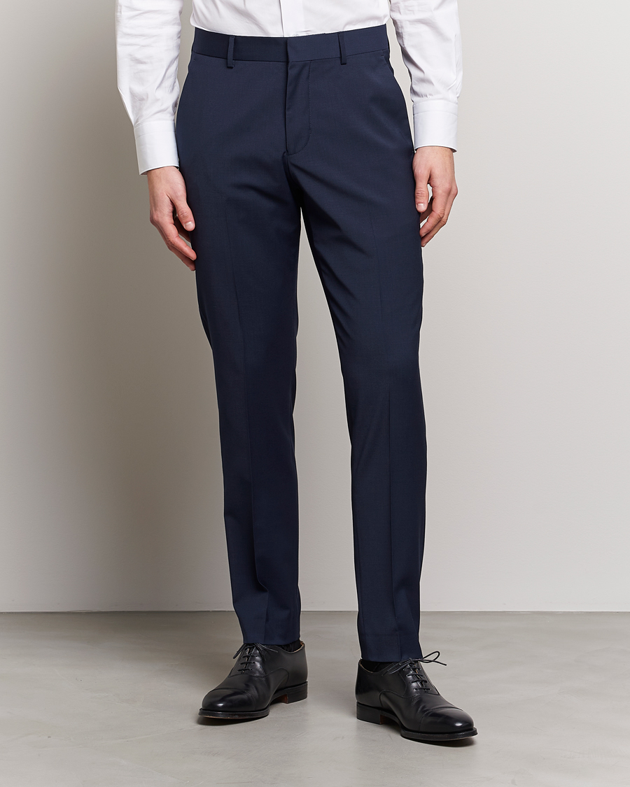 Taylor & Wright Douglas Blue Tailored Fit Suit Trousers - Matalan