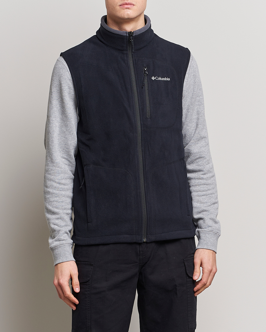 Fleece on sale vest black