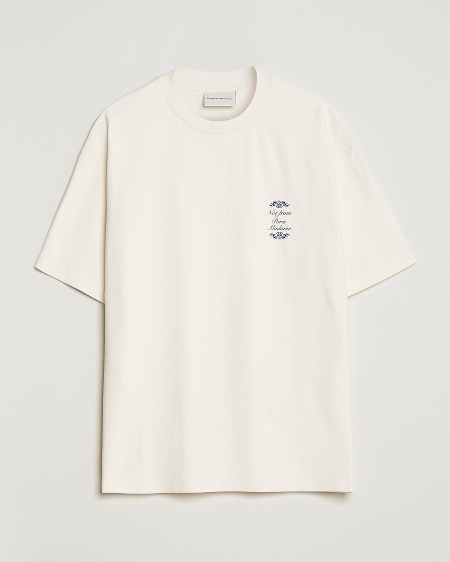 Drôle de Monsieur Ornaments T-Shirt Off White at CareOfCarl.com