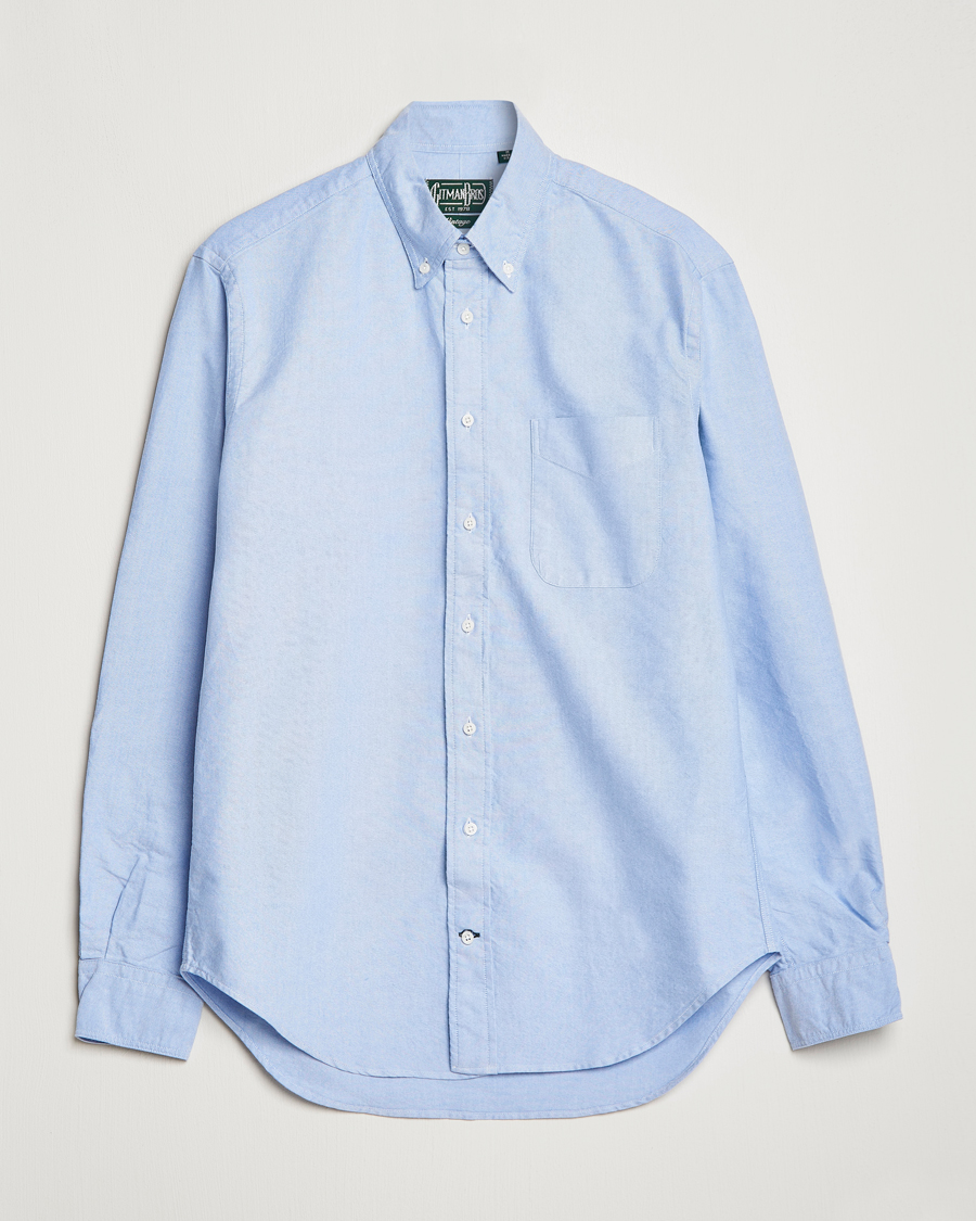 Gitman Vintage Button Down Oxford Shirt Light Blue at CareOfCarl.com