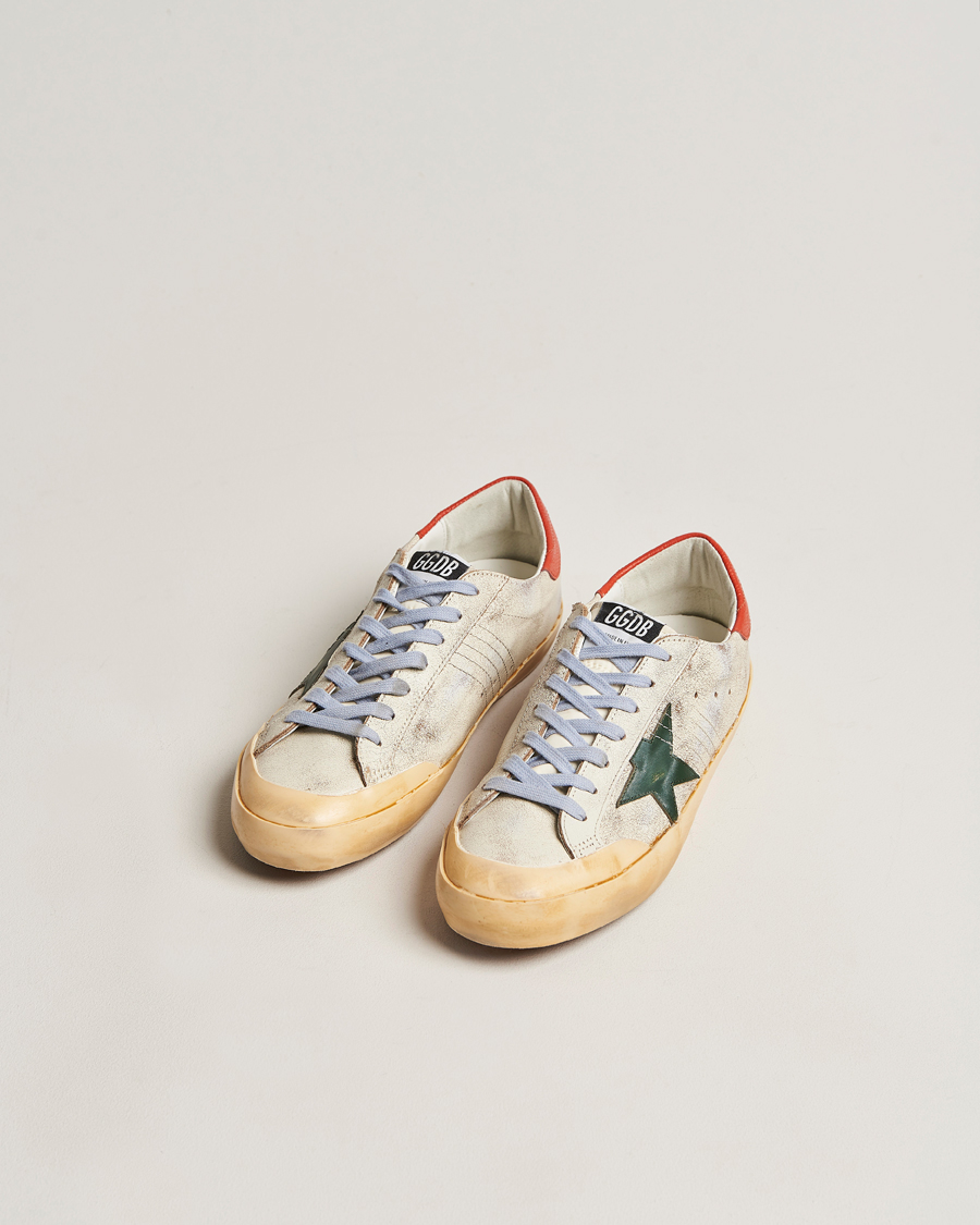 Golden Goose Deluxe Brand Super Star Sneakers White Orange at CareOfCarl