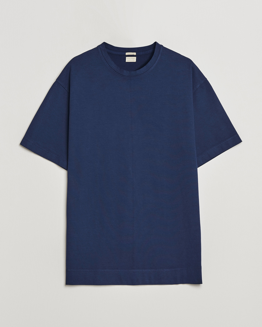 Massimo Alba Nevis Short Sleeve T-Shirt Navy at CareOfCarl.com