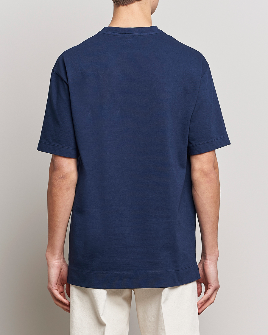 Massimo Alba Nevis Short Sleeve T-Shirt Navy at CareOfCarl.com