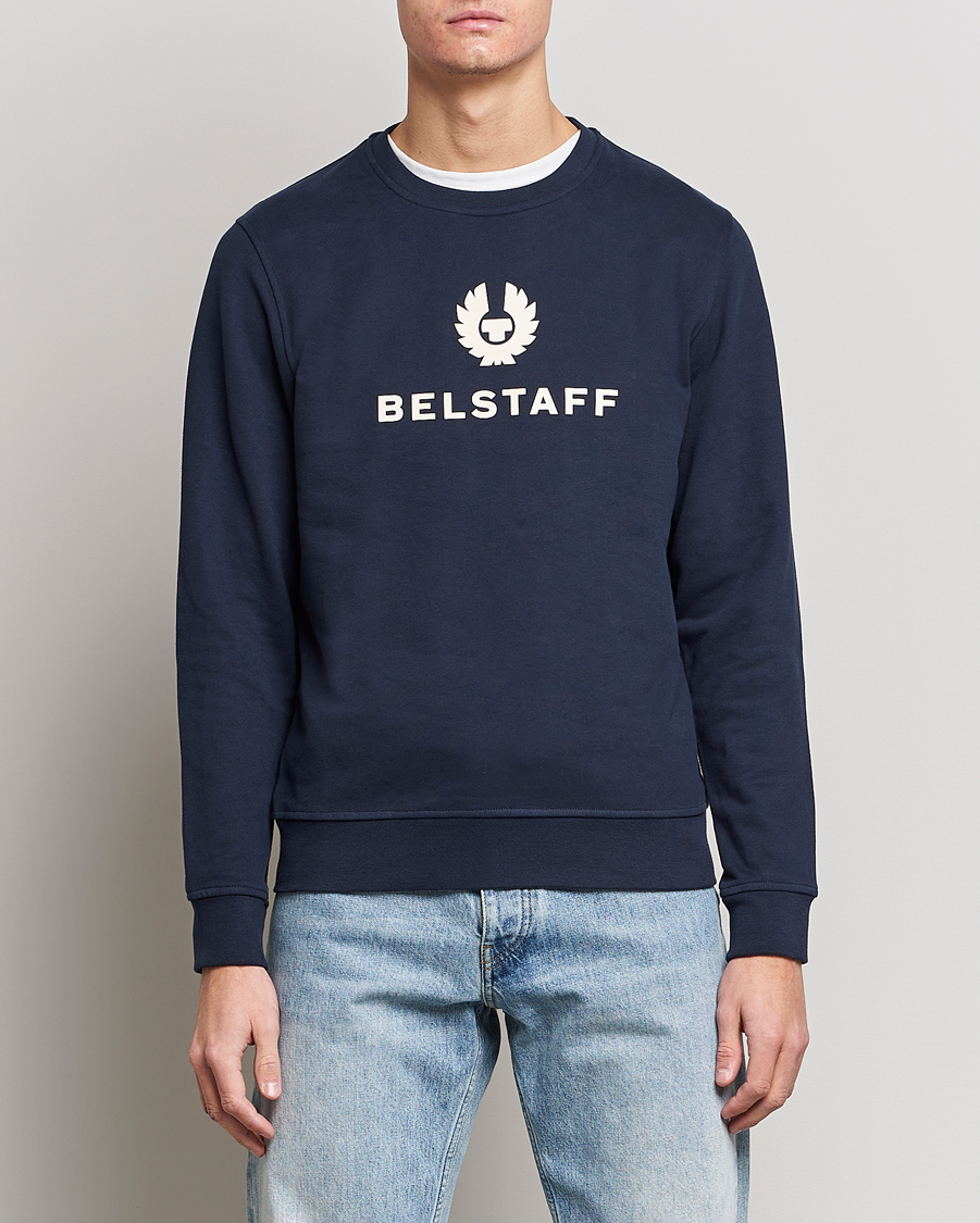 Belstaff Belstaff Signature Crewneck Dark Ink at CareOfCarl