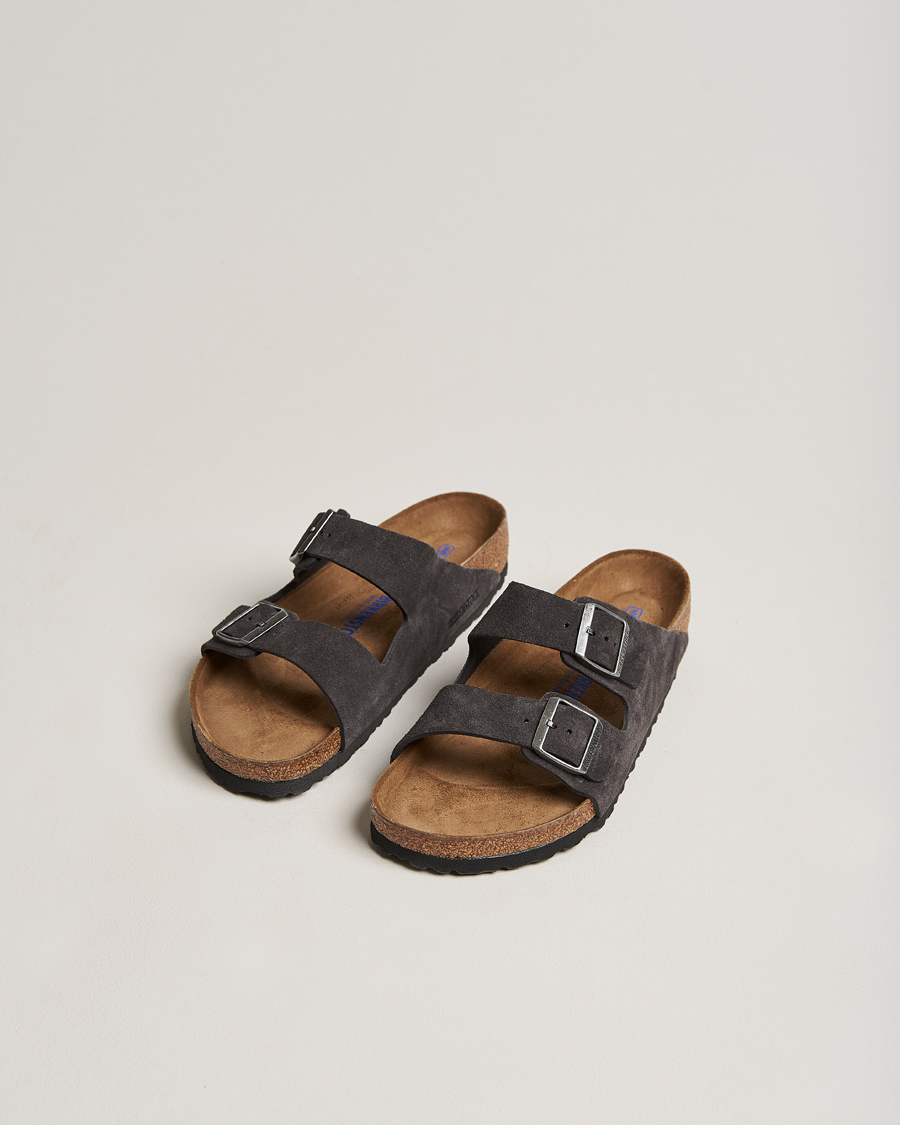 Birkenstock arizona soft cheap footbed velvet grey suede