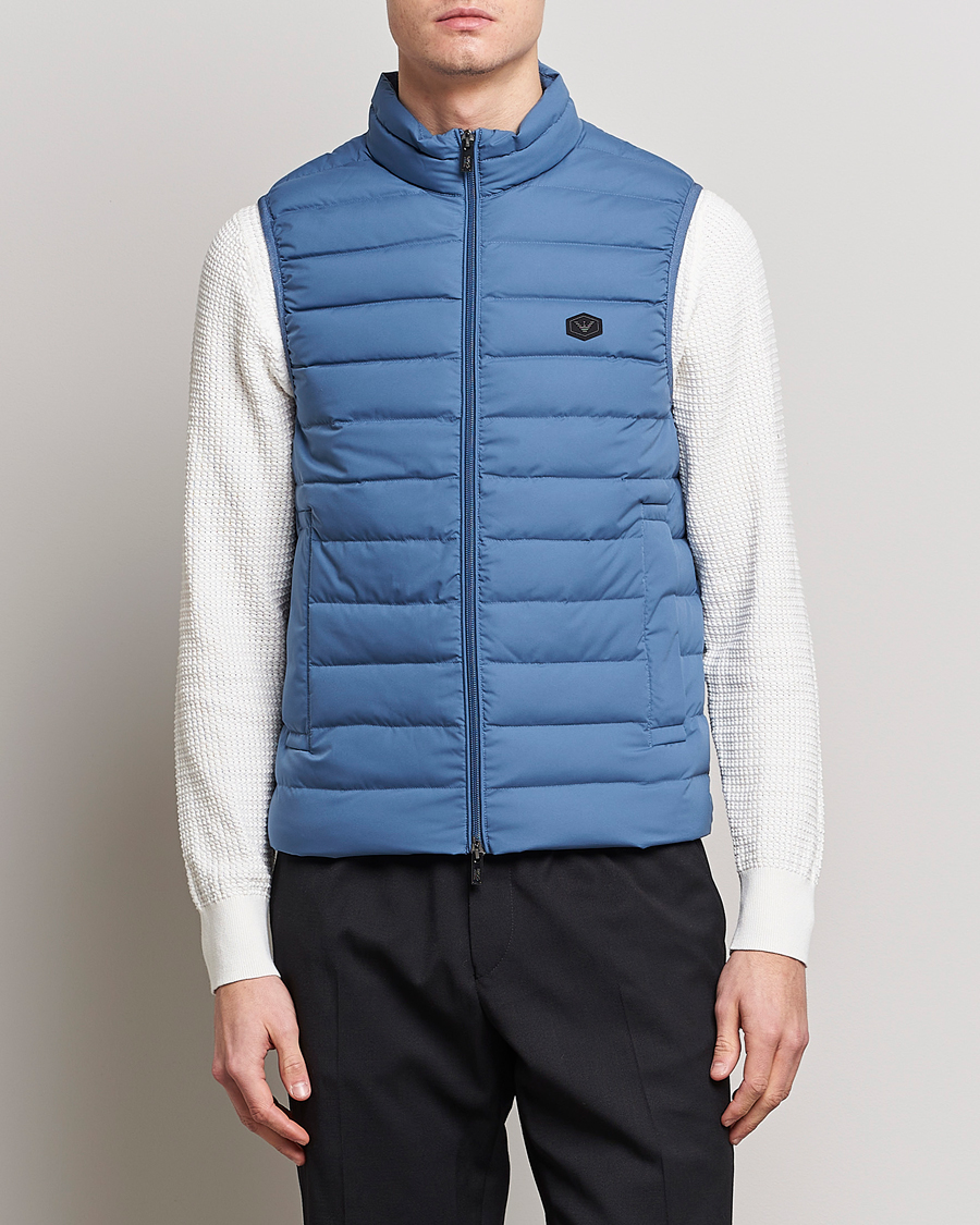 Emporio Armani Light Vest Blue at CareOfCarl