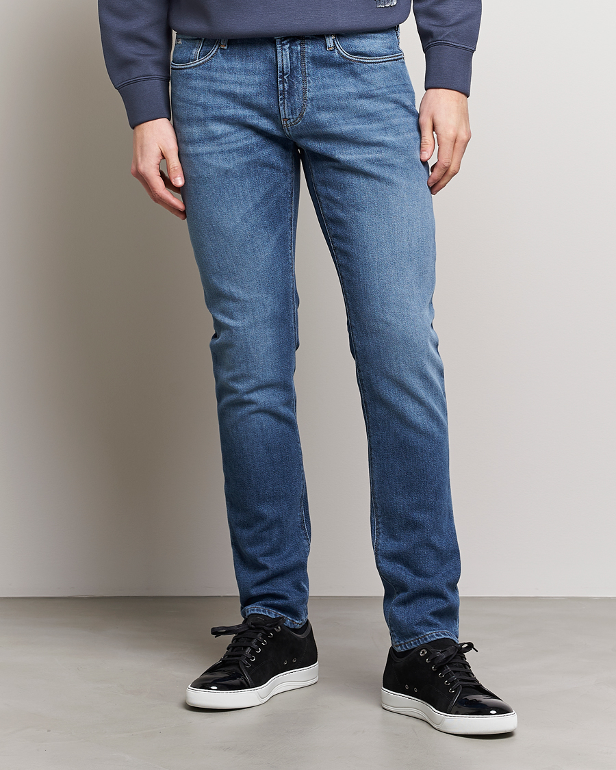 Emporio Armani Slim Fit Jeans Light Blue at CareOfCarl