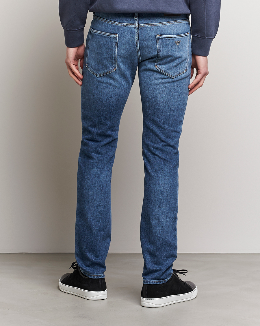 Emporio Armani Slim Fit Jeans Light Blue at CareOfCarl