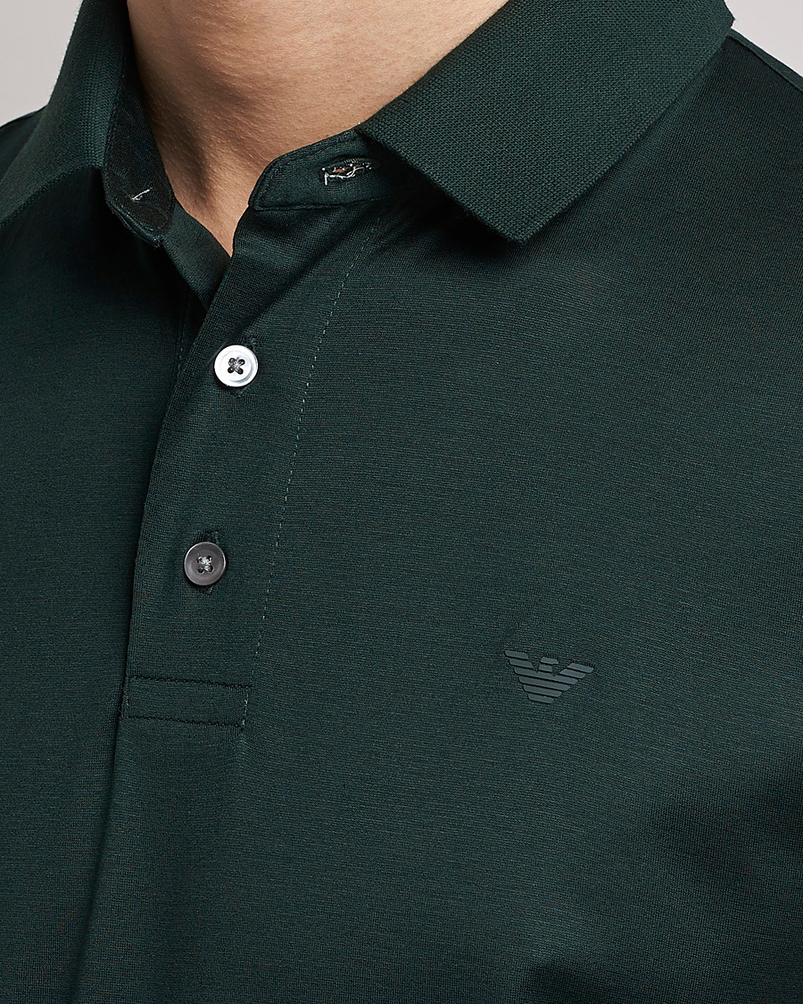 Green armani cheap polo shirt