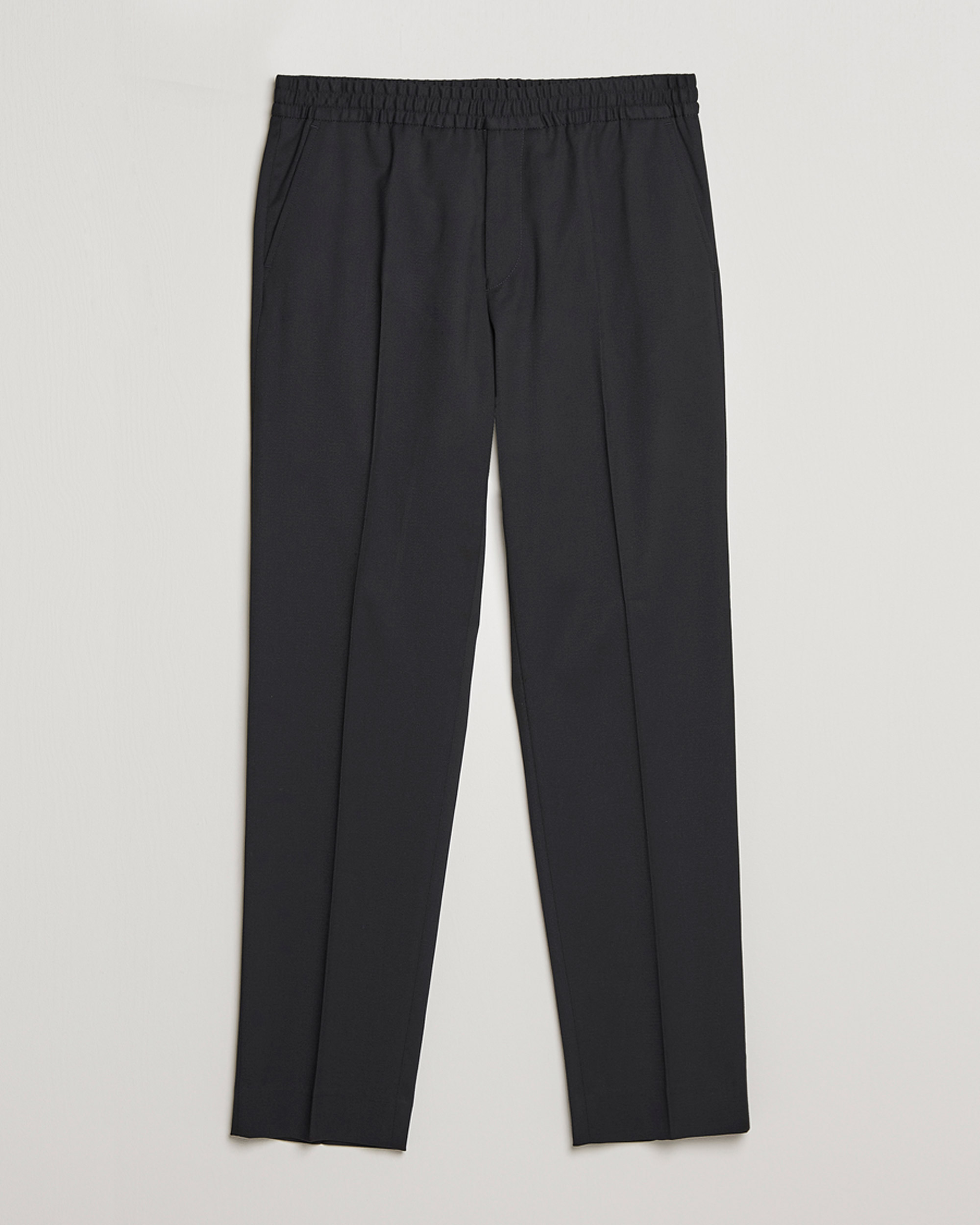 Ultimate Wool Elasticated SlimLeg Trousers Black  Welcome to the Fold LTD