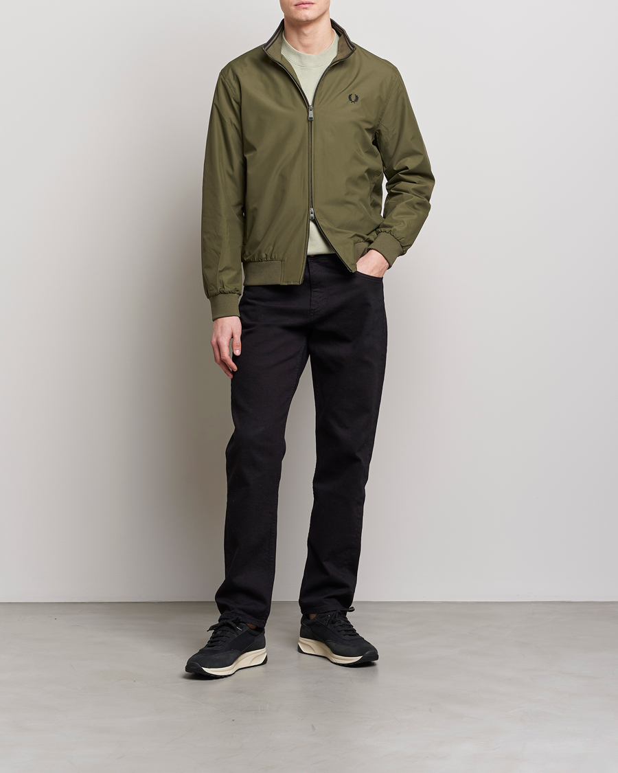 Fred perry hot sale green jacket