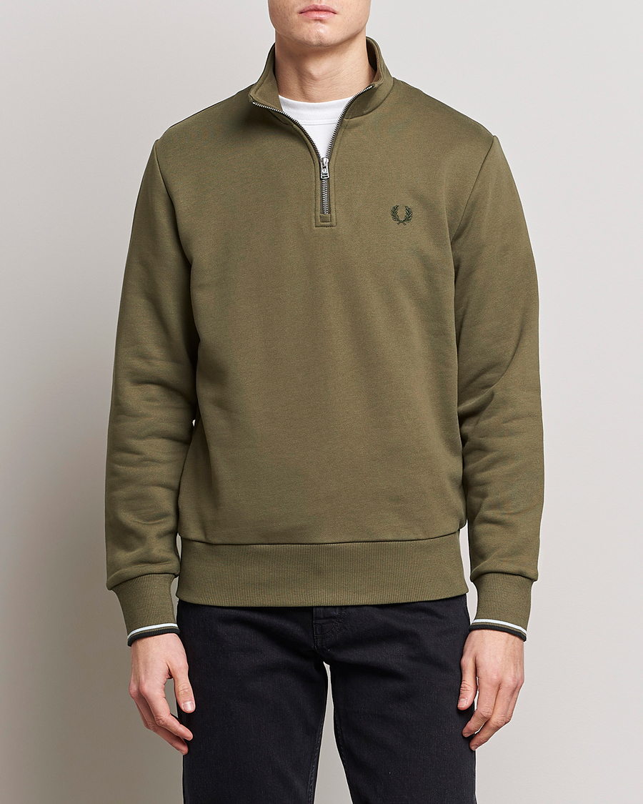 Fred perry quarter hot sale zip sweatshirt