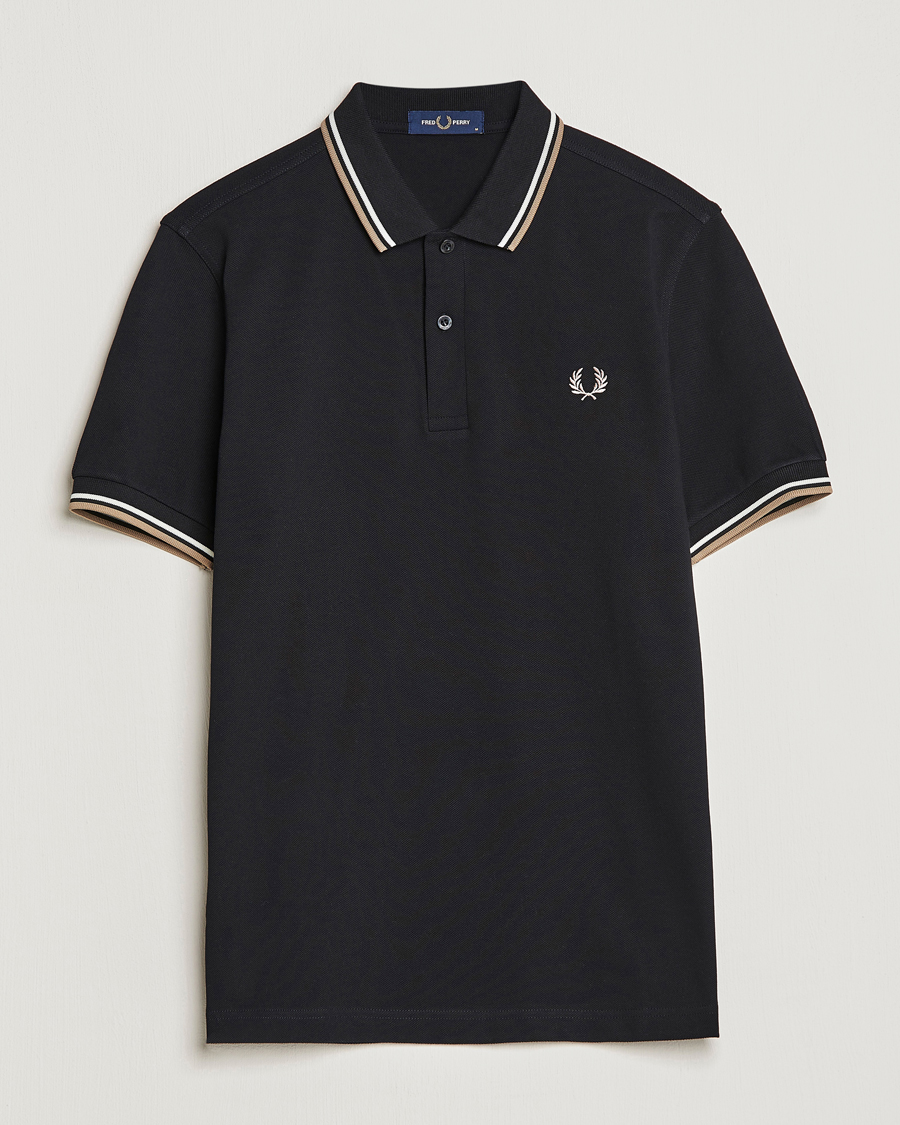 Fred Perry Twin deals Tipped Polo Black Grey Yellow XXL