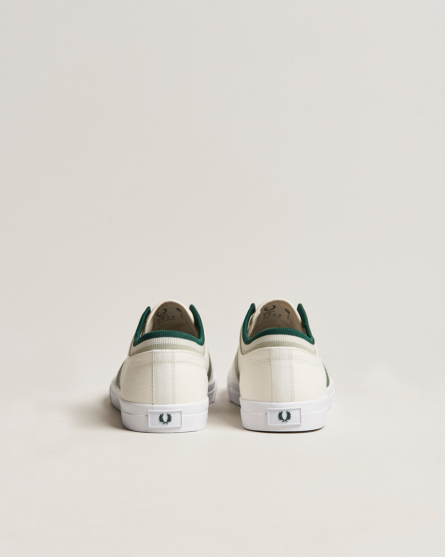 Fred Perry Underspin Tipped Cuff Twill Sneaker Porcelain at